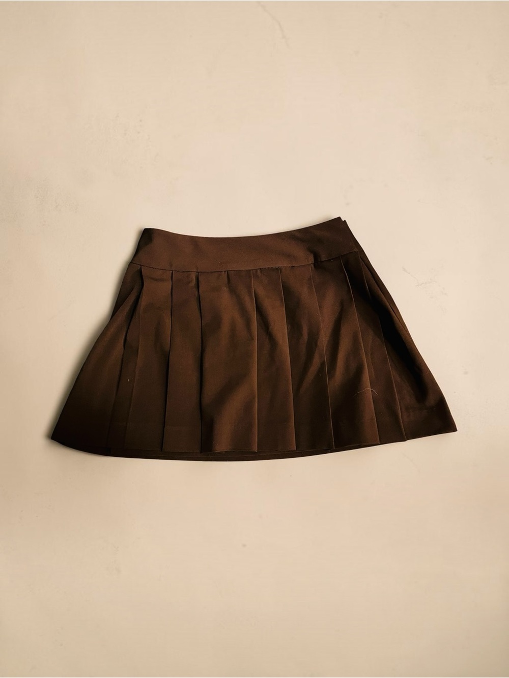 Aritzia Sunday Best Dark Brown Pleated Mini Skirt Size 4